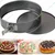 Pack Of 3 Teflon Coated Carbon Steel Springform Round Cake Baking Pan for Microwave 